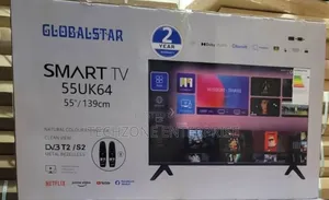 Globalstar 55uk64 , 55inch Smart Android Tv, Netflix, Youtube