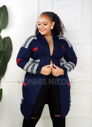 Turkish Navy Blue Long Sweater
