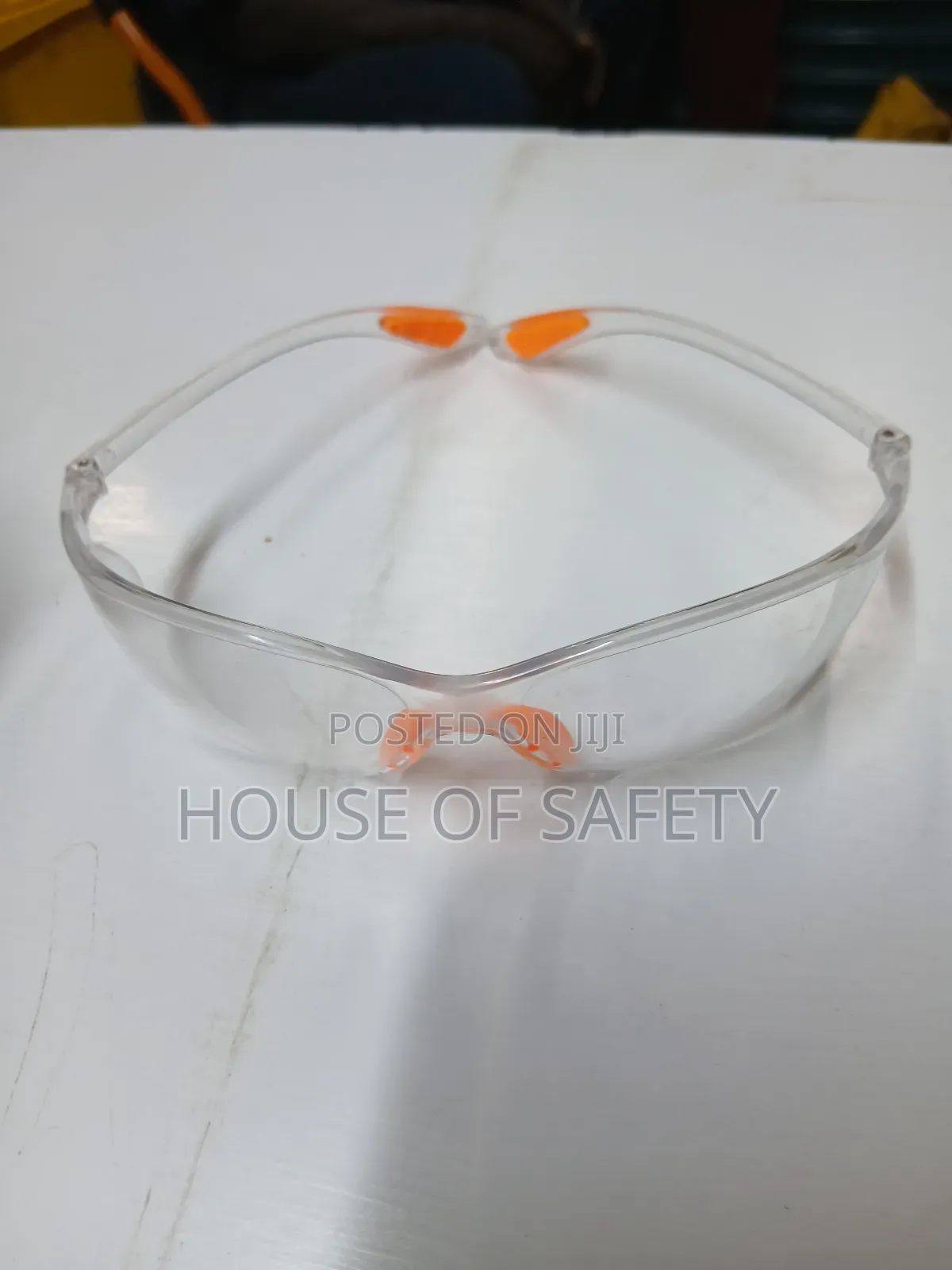 Orange Flame Safety Glasses
