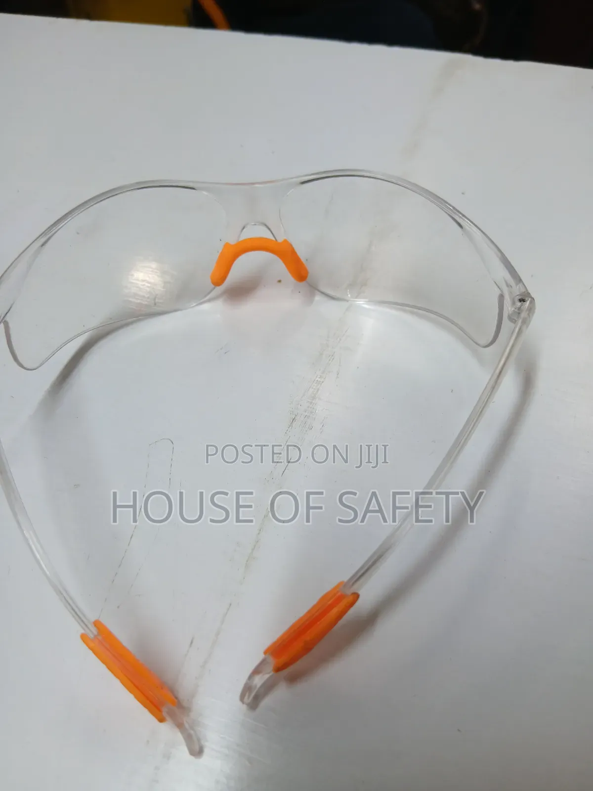 Orange Flame Safety Glasses
