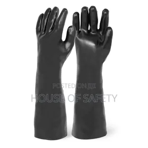 Different Sizes Black Safety Gloves