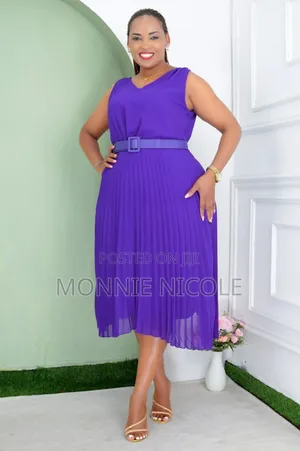 Sleeveless Chiffon Plaited Dress
