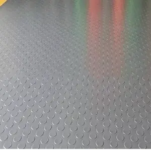 Grey Rubber Coin Carpet