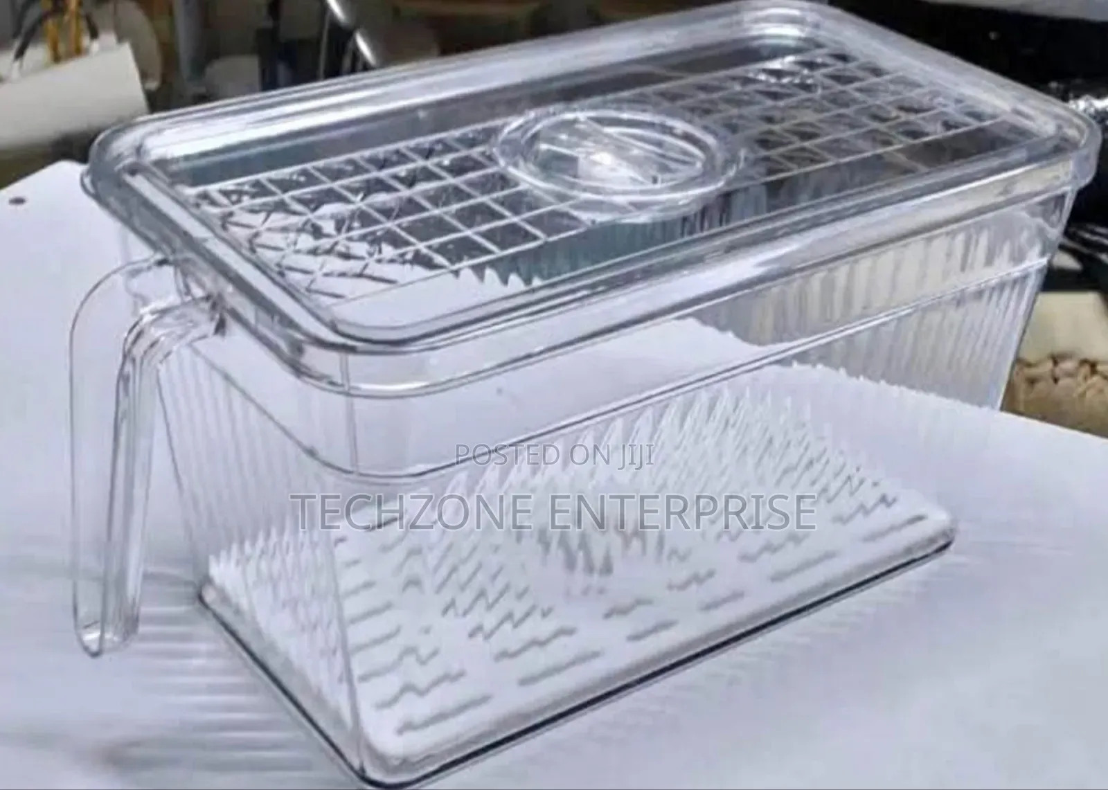 3l Elegant Acrylic Fridge Container With Date Indicator