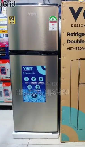 Von 2-Door 138ltr Large Capacity Refrigerator
