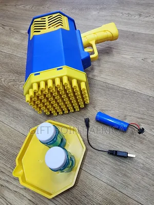 69 Holes Rechargeable Bazooka Bubbles Gun