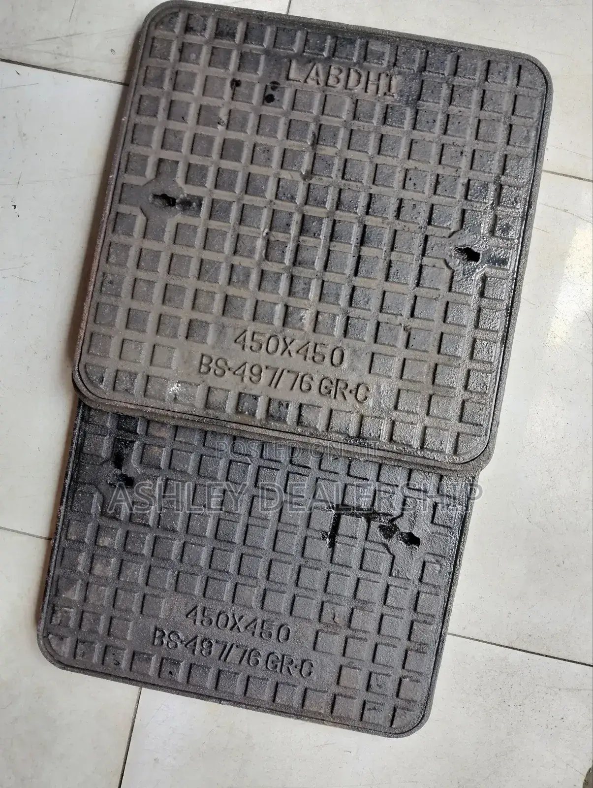 450 by 450 Cast Iron Manhole Cover