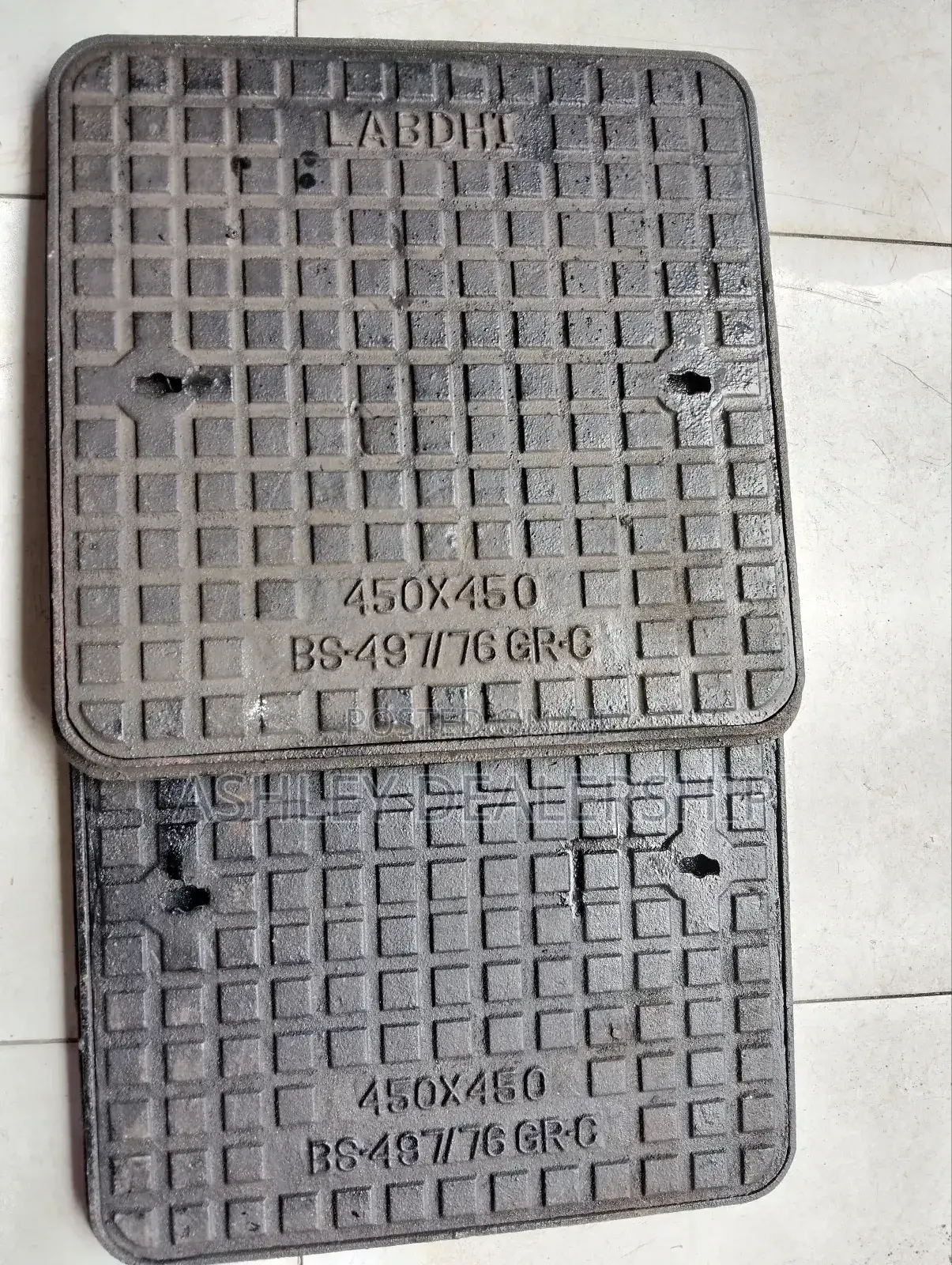 450 by 450 Cast Iron Manhole Cover