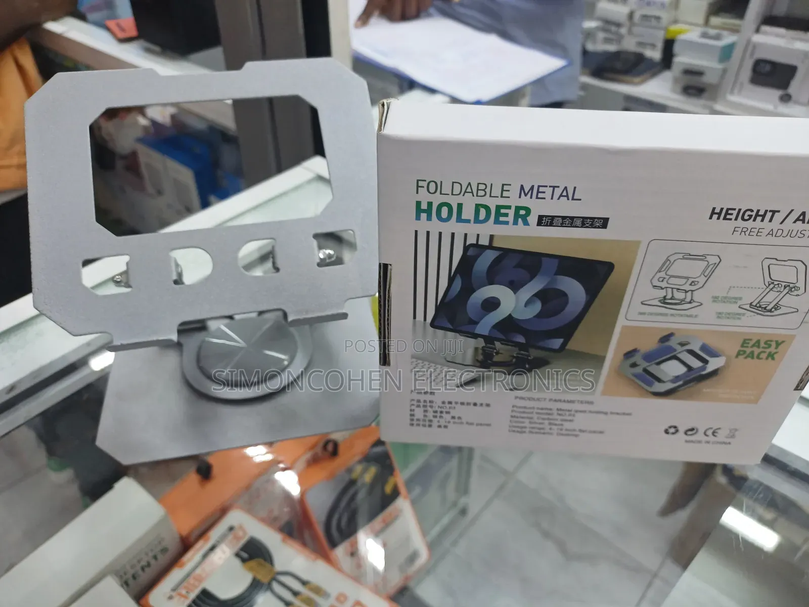 Foldable Metallic Laptop Stand