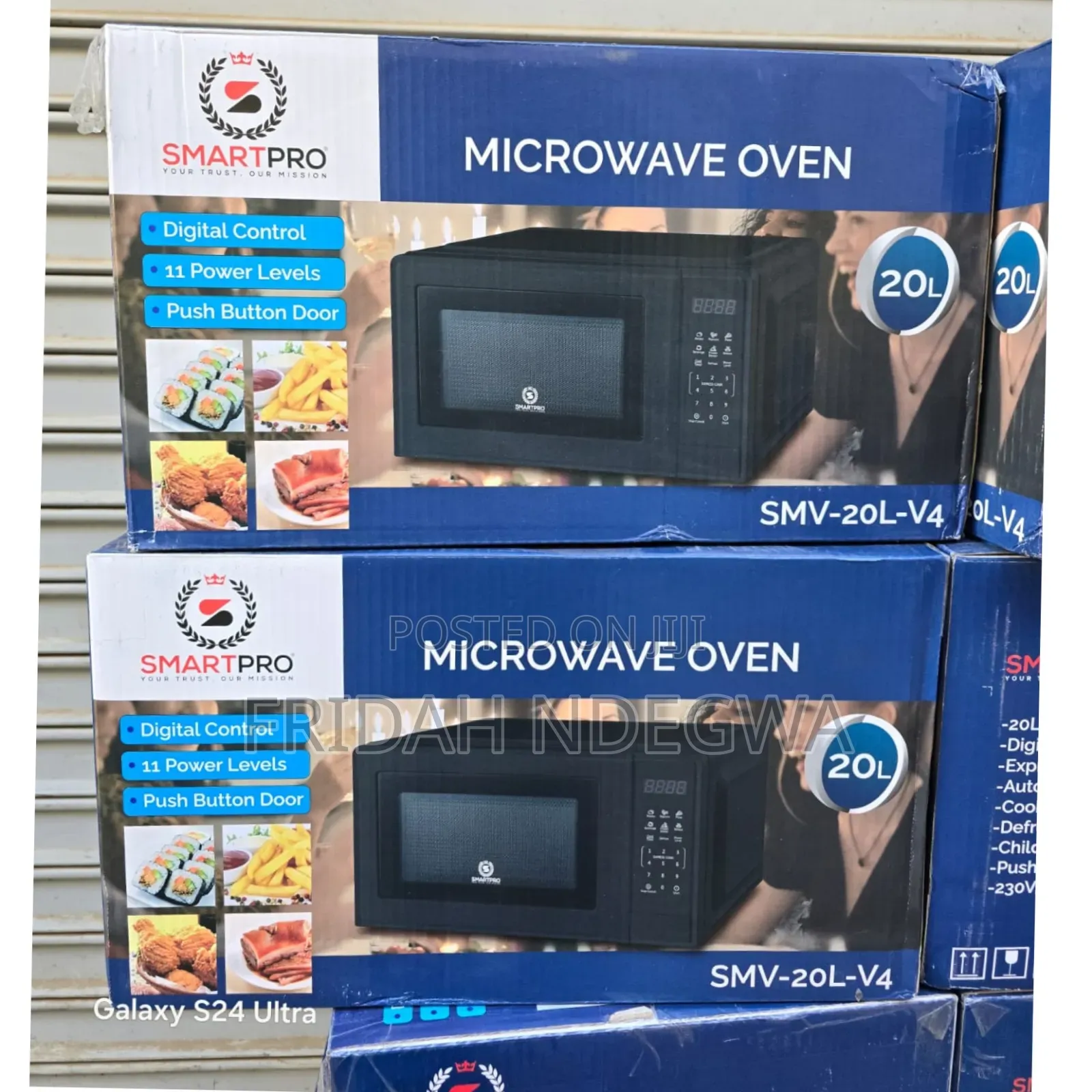 20 Litres Smart Pro Digital Black Microwave