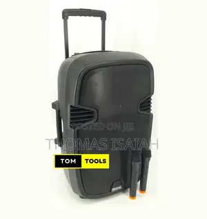 Aone 15′′ Rechargeable Portable Pa Speaker System With 2 Microphones