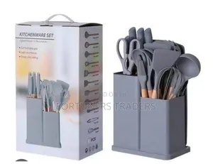 Silicone Spoons 19pcs/19pcs Silicone Spoons and Knives