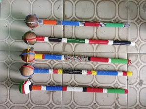 Beaded Maasai Rungu / Traditional Wooden Rungu