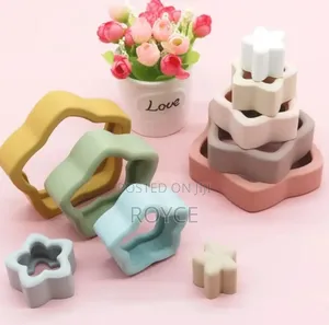 Silicone Flower Stacking Toy