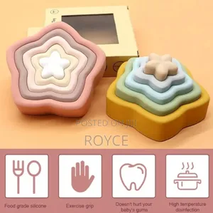 Silicone Flower Stacking Toy