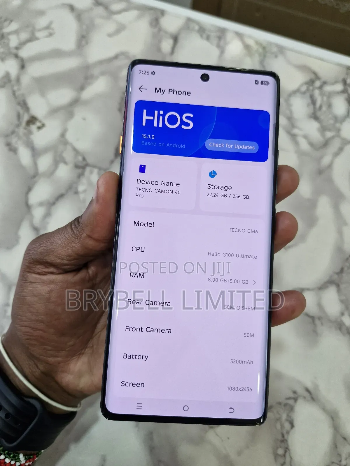 Tecno Camon 40 Pro 256 GB Gray