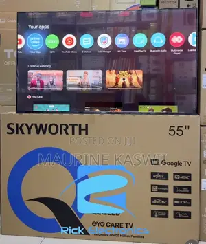 Skyworth 55” Qled Google Uhd Smart Tv-2025(Frameless