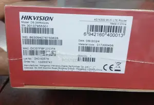 Ds-3wr4g3n 4g N300 Wi-Fi Lte Router Hikvision Up to 32 Device