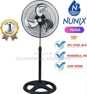 18 Inches Nunix Free Standing Fan With Steel Blade