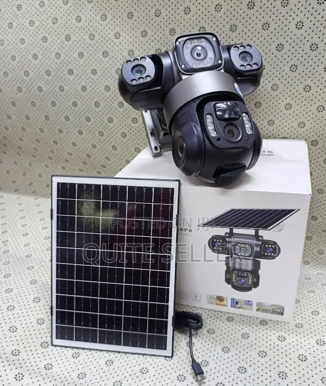 4g Triple Lens Dual Lens Solar Camera 4g Sim Card Support