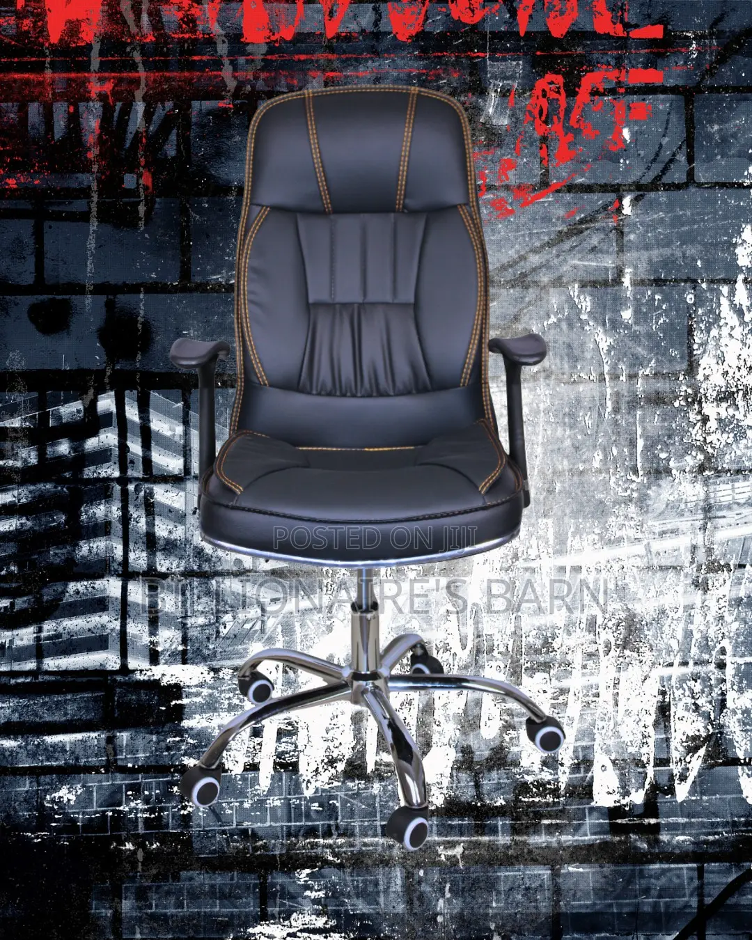 Executive Leather Office Chair | Modern Lumbar Support