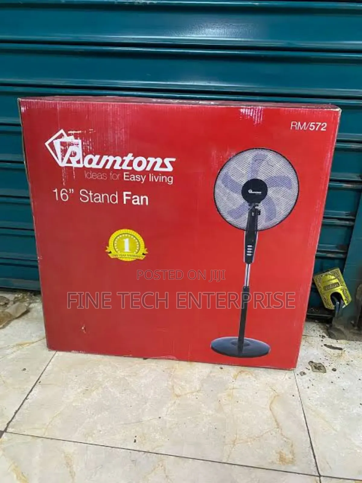 Ramtons Rm/572 - Black Econo Standing Fan -