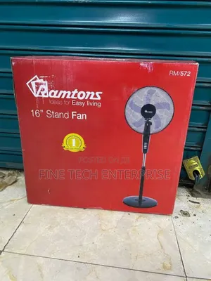 Ramtons Rm/572 - Black Econo Standing Fan -
