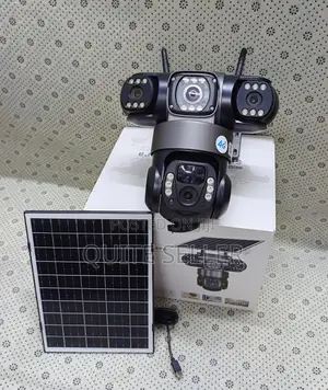 New PTZ Sim Card Solar Camera Tripple Lens 4g Outdoor