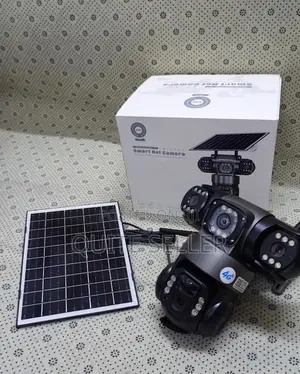 Tripple CCTV Cam - Auto Tracking Human Detection Color Night Vision