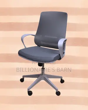 Heavy-Duty Grey Ergonomic Mesh Office Chair