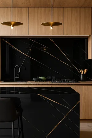 Sahara Noir Island Sintered Stone 320cm By 160cm