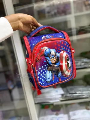 Captain America Kids Small Box Bags for Kindergarten