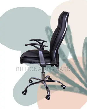 Executive Leather Office Chair | Heavy-Duty Adjustable Height