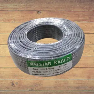 Mat Star 3 Cores 90m Twin With Earth 1.5mm Electric Wiring Cable