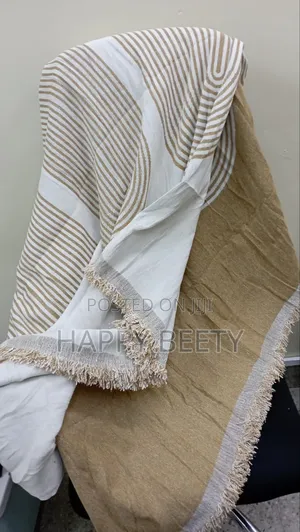 * Nordic Sofa Cover Cotton - Knitted With Tassels End*
