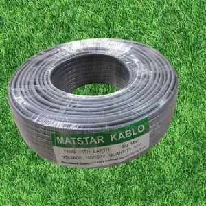 Strong 1.5mm2 Twin and Earth Electrical Cable 90m – Grey PVC Insulated