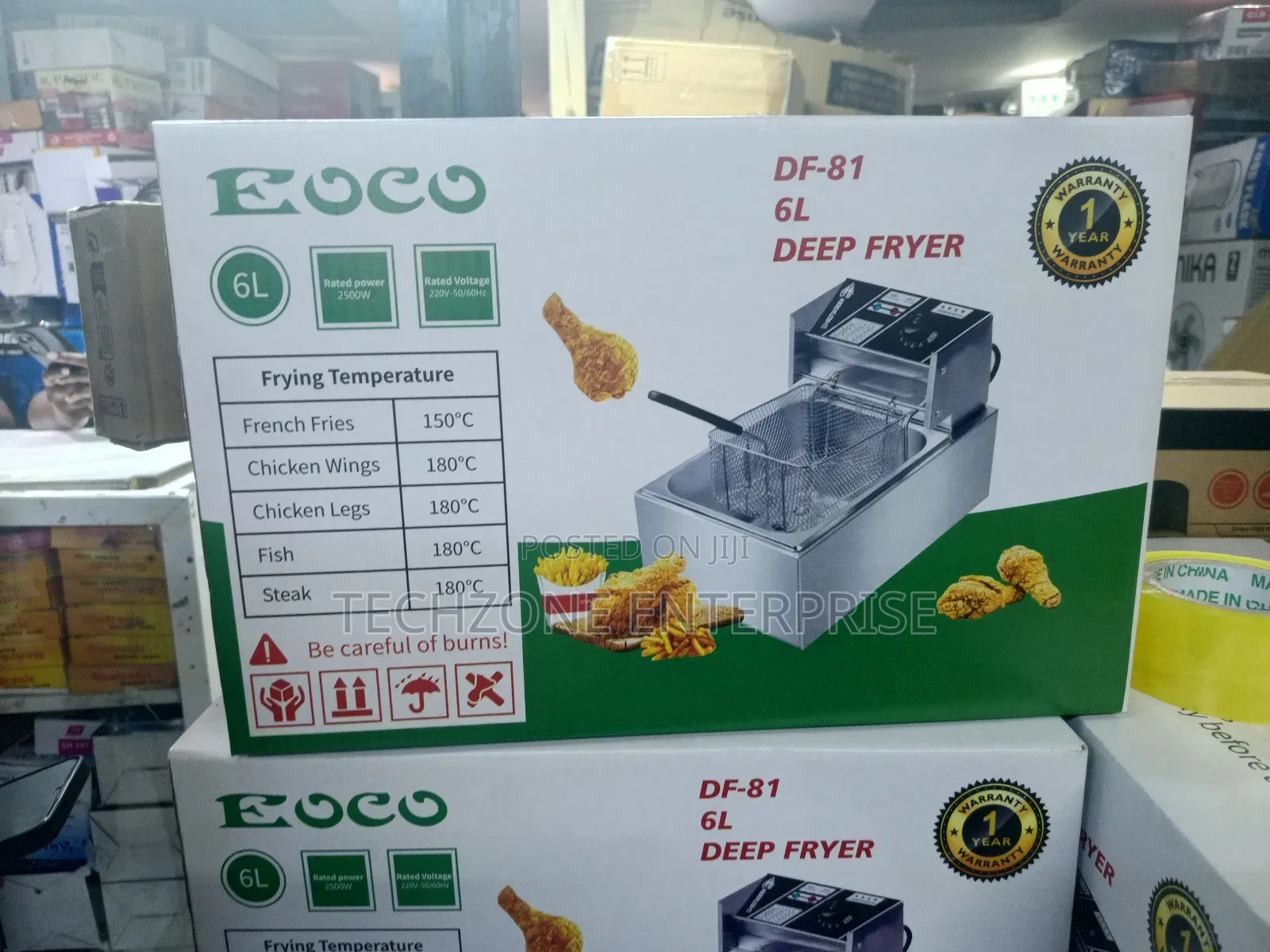 Deep Fryer - 6 Litres Ecco Df-81 Single Deepfryer 