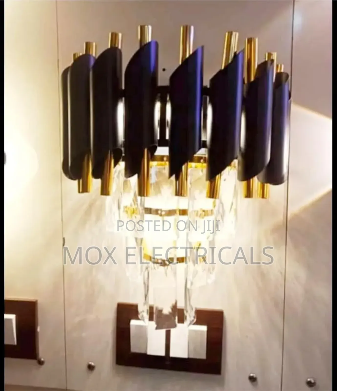 Generic Modern Glam Crystal Wall Sconce