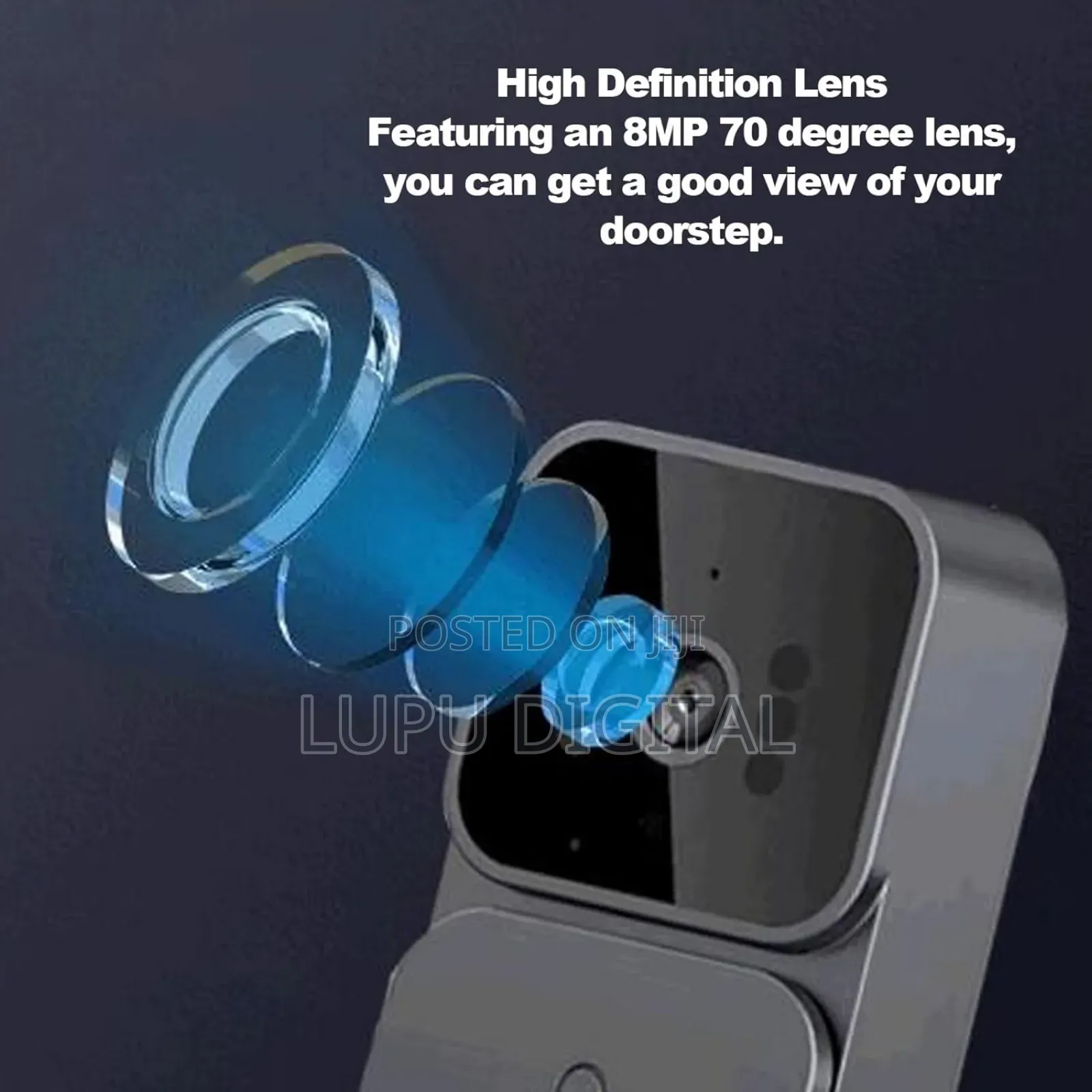 Doorbell Camera 1080p With 4.3” Ips Screen Night Vision