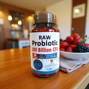 Raw Probiotic 100b Cfu--34 Strains for Ultimate Gut Health 120-PCS