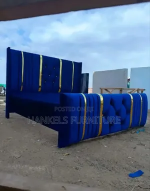 Fluffy Blue Bed