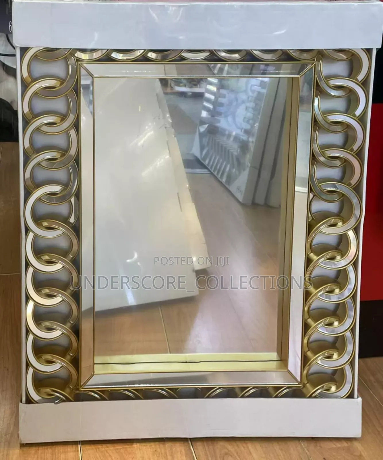 Gold Spiral Design Decorative Mirrors