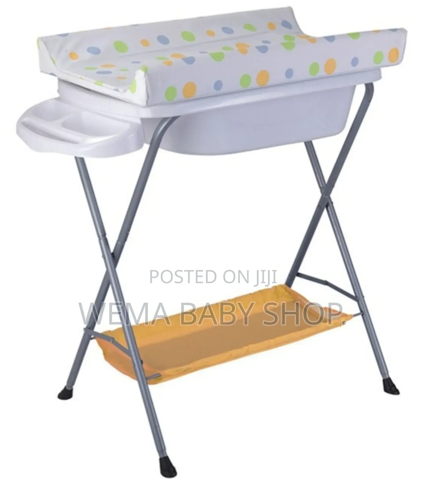Baby Portable/Foldable Bath Station With a Changing Mat