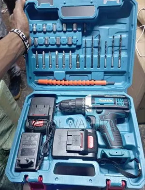 Makita Cordless Drill Set Box With Two 26v Rechargeable Batteries