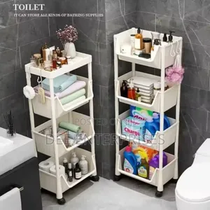 4 Layers Trolley Bookshelf/ Kitchen Storage Slit