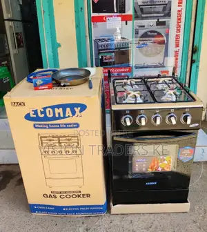 Ecomax 50*55 4gas Burner Cooker,Gas Oven With Free Gifts