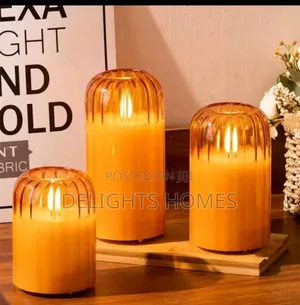 3 in 1 Advanced Glass Led Decor Lighting Candle-Alp