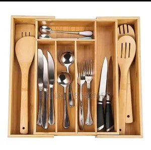 Multifunctional Wooden Cutlery Organizer-Alp