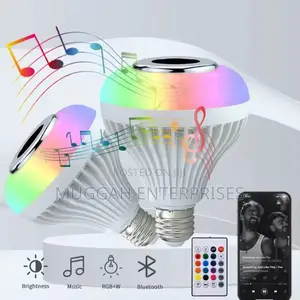Music Smart Bulb Multicolour Bluetooth Remote Control
