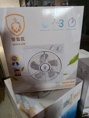 Desk Fan - Urk Portable Box Desk Fan ,
